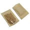 50 Pieces Clear Fornt Brown Kraft Paper for Zip Plastic Package Lock Bag Doypack Stand Up Pouch Zipper Lock Reclosable Pouch Nuts Coffee Food Storage Packaging Pack (3.9x5.9 inch)